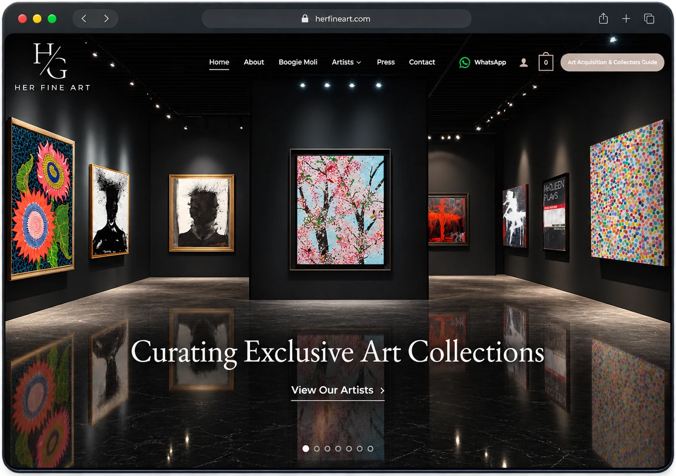 Art Gallery Website Design SEO